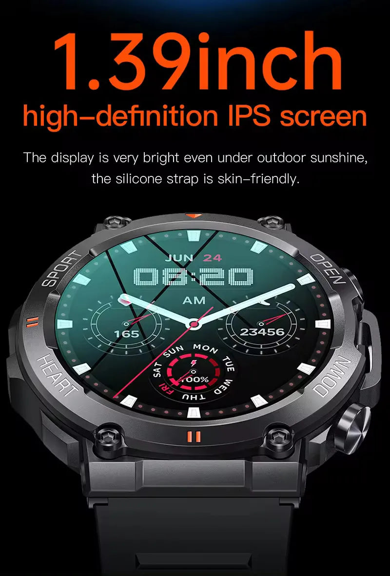 Smartwatch Dames en Heren, Horloge, Smartwatch Bluetooth, Sporthorloge, Horloge Heren en Dames, Activity Tracker, IPS Scherm, WATERDICHT, 30 Dagen Batterij, Smartwatches geschikt voor IOS, Android