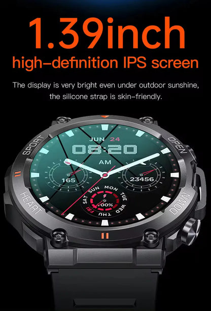 Smartwatch Dames en Heren, Horloge, Smartwatch Bluetooth, Sporthorloge, Horloge Heren en Dames, Activity Tracker, IPS Scherm, WATERDICHT, 30 Dagen Batterij, Smartwatches geschikt voor IOS, Android