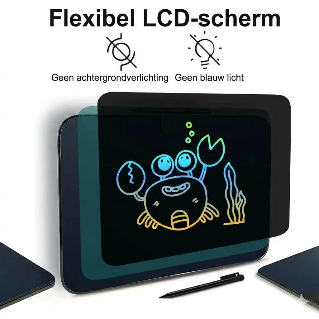 KHRONOX® Tekentablet, Tekenbord, 16 İnch, Tekentablet Kinderen, Tekenbord Kinderen, Tekentablet Voor Kinderen, LCD Tekentablet, USB Oplaadbaar Tekentablet, Groot 16 İnch Scherm, Kinderspeelgoed, Kleine Cadeautje, Kerstcadeau, Verjaardagcadeau