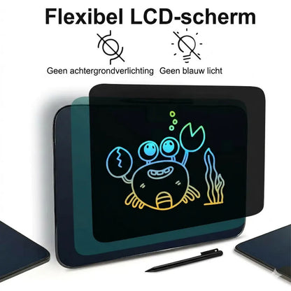 KHRONOX® Tekentablet, Tekenbord, 16 İnch, Tekentablet Kinderen, Tekenbord Kinderen, Tekentablet Voor Kinderen, LCD Tekentablet, USB Oplaadbaar Tekentablet, Groot 16 İnch Scherm, Kinderspeelgoed, Kleine Cadeautje, Kerstcadeau, Verjaardagcadeau